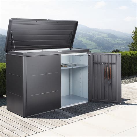 metal garden storage box|large metal storage boxes outdoor.